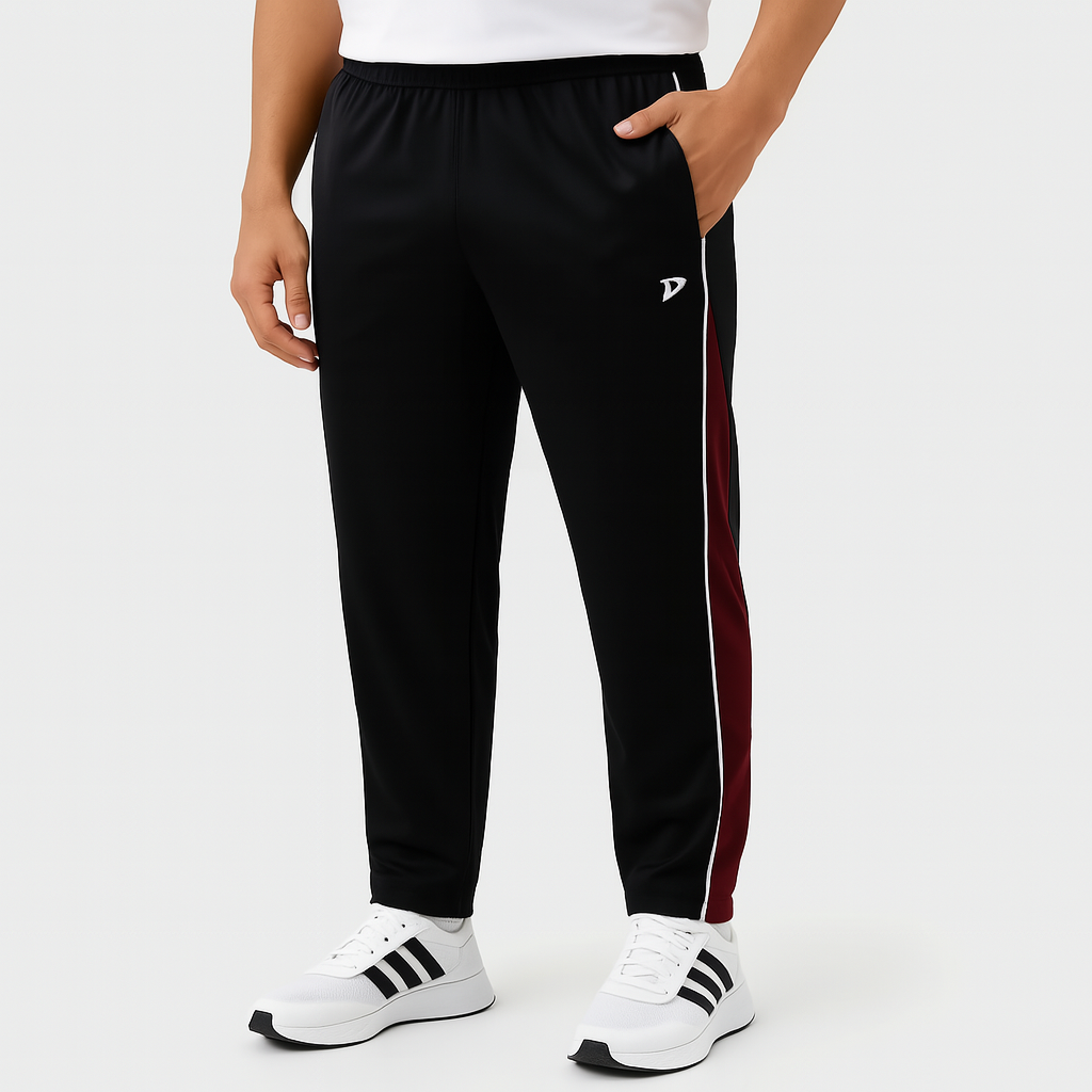 DRVN – MICRO BOTTOMS WITH SIDE MAROON PANEL AND WHITE PIPING