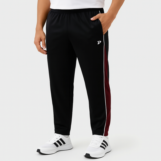 DRVN – MICRO BOTTOMS WITH SIDE MAROON PANEL AND WHITE PIPING