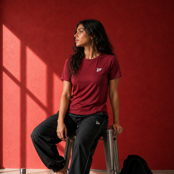 Contour Tee Women (maroon)
