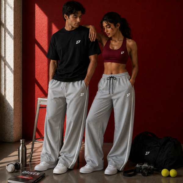 Unisex Wide Leg Trousers (grey)