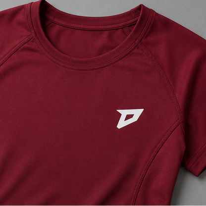 Contour Tee Women (maroon)
