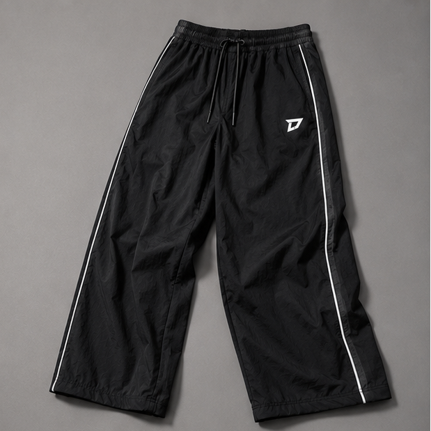 Unisex Wide Leg Trousers (black)