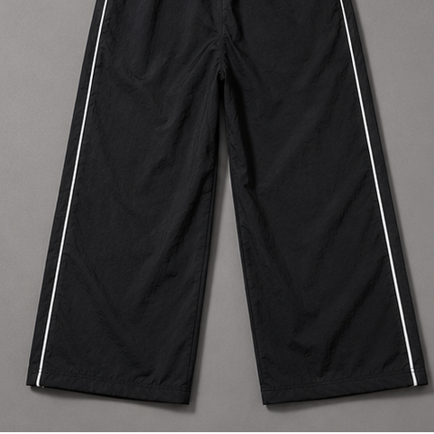 Unisex Wide Leg Trousers (black)