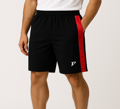 DRVN - Micro Shorts With Red Panel