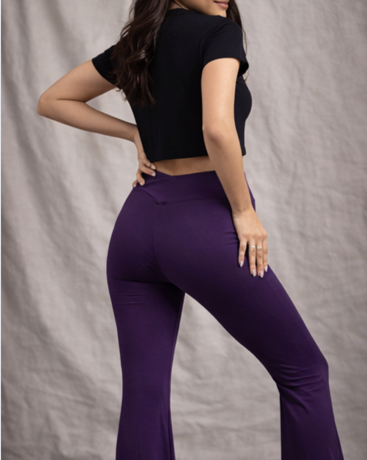 Flared Leggings (purple)