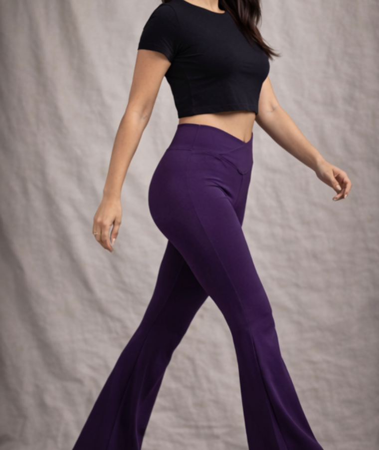 Flared Leggings (purple)