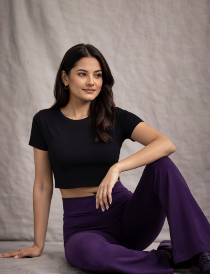 Flared Leggings (purple)