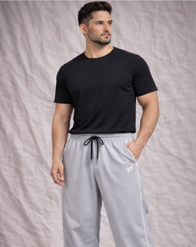 Unisex Wide Leg Trousers (grey)