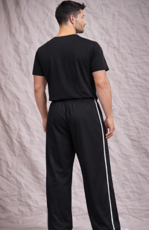 Unisex Wide Leg Trousers (black)