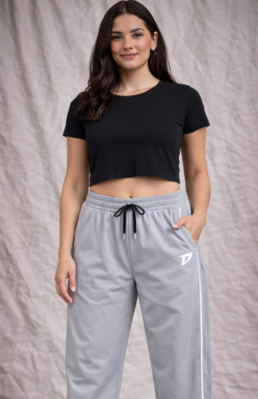 Unisex Wide Leg Trousers (grey)